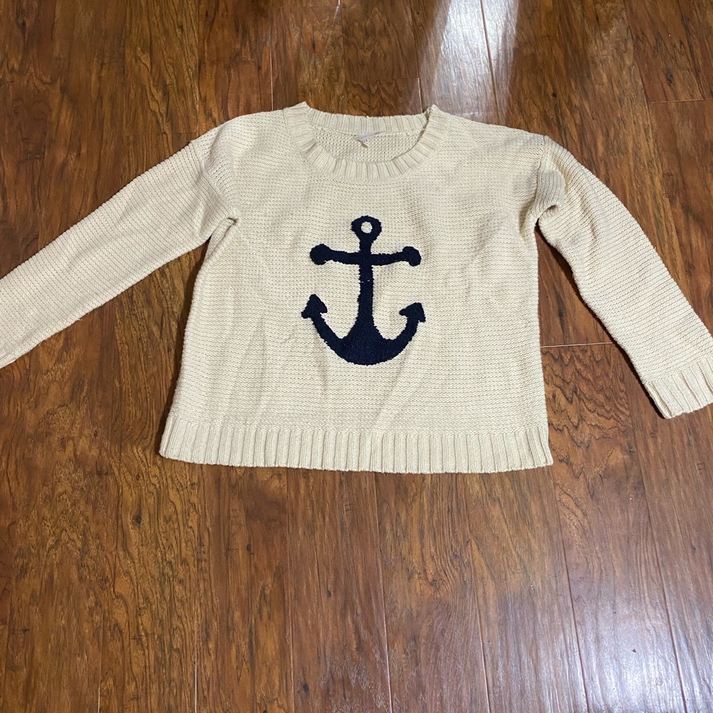 Pink Owl Anchor sweater